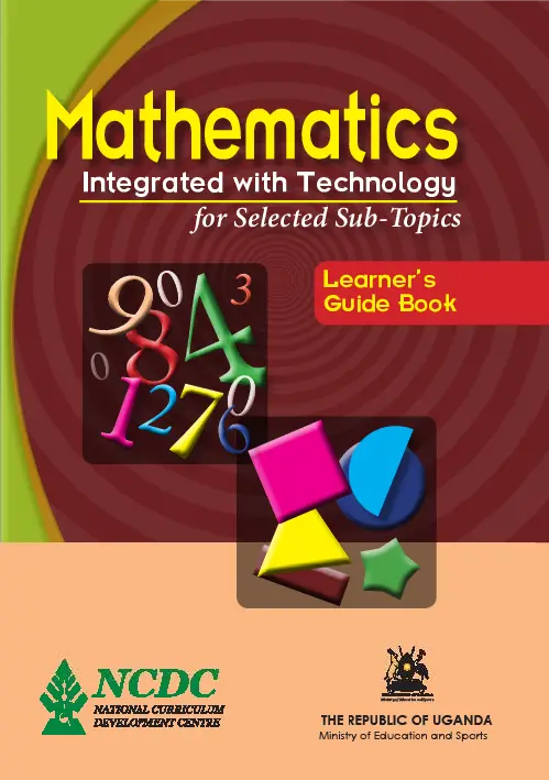 NLSC MATHEMATICS NOTES; MATHEMATICS INTEGRATED WITH TECHNOLOGY
