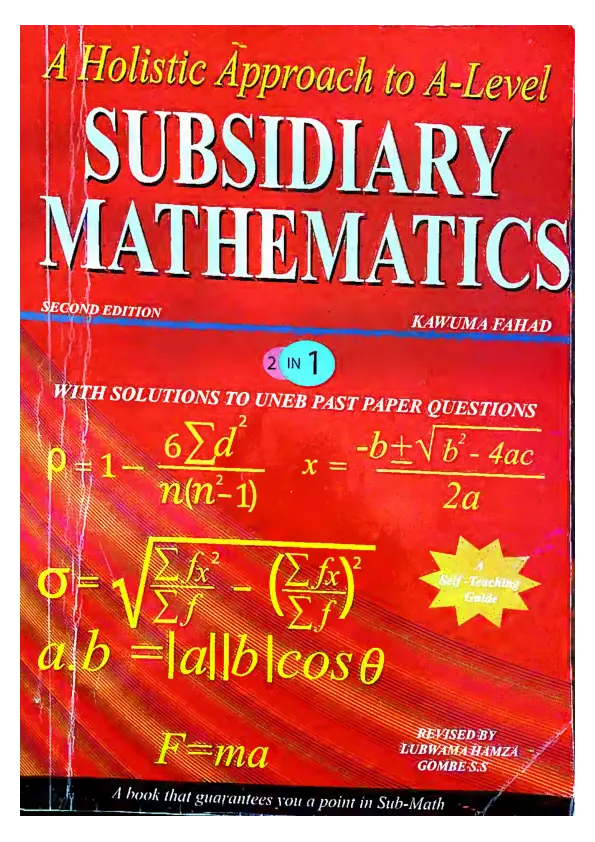 subsidiary mathamatics by kawuma fahad - 2nd edition