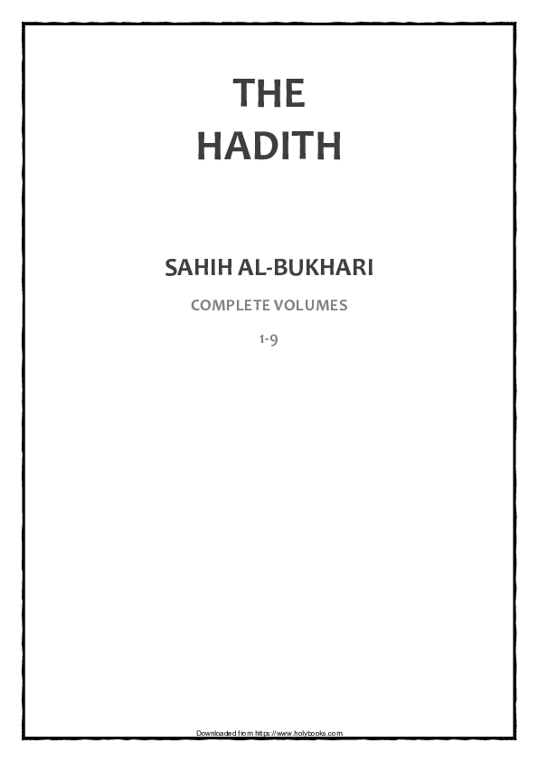 the complete hadith