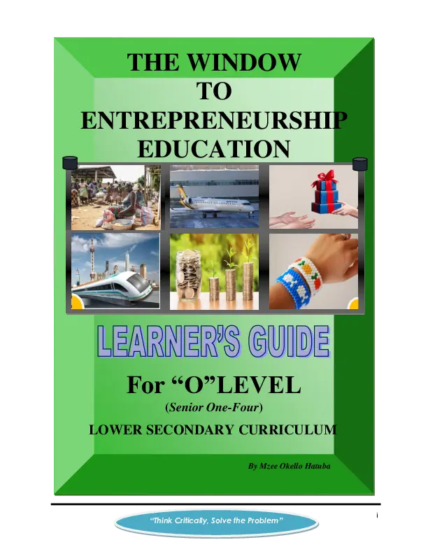 THE WINDOW TO ENTREPRENEURSHIP EDUCATION - NEW CURRICULUM