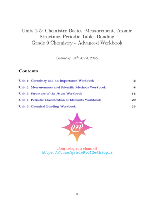 advanced chemistry workbook grade 9 - chemistry basics, measurement, atomic  structure, periodic table, bonding