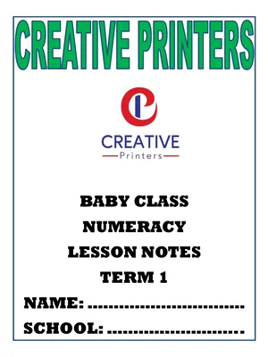 nursery baby class numeracy lesson notes activity workbook