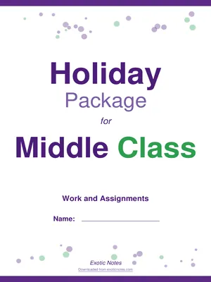 the best middle class holiday package for term 2
