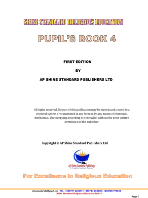 a. kimbugwe (2024) p4 re term 1 - shine standard (excel) religious education pupils book 4