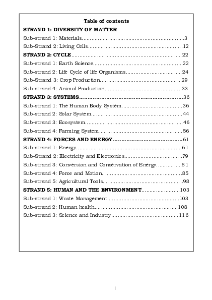 basic 7 integrated science notes