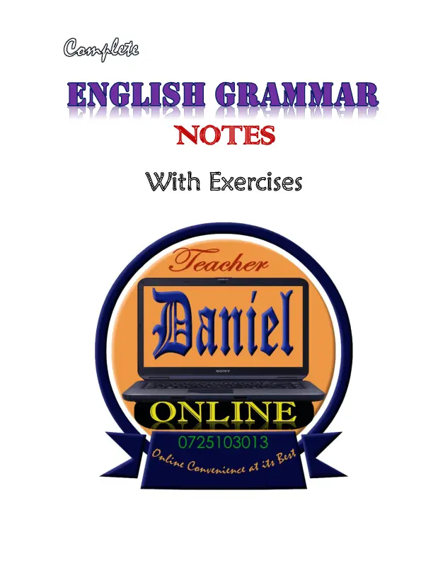 complete english grammar notes for upper primary