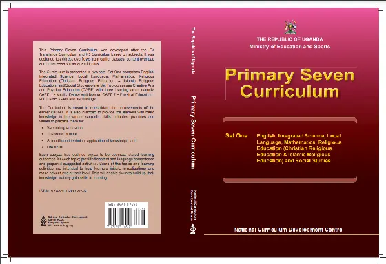 ncdc (2010) - primary seven curriculum set one