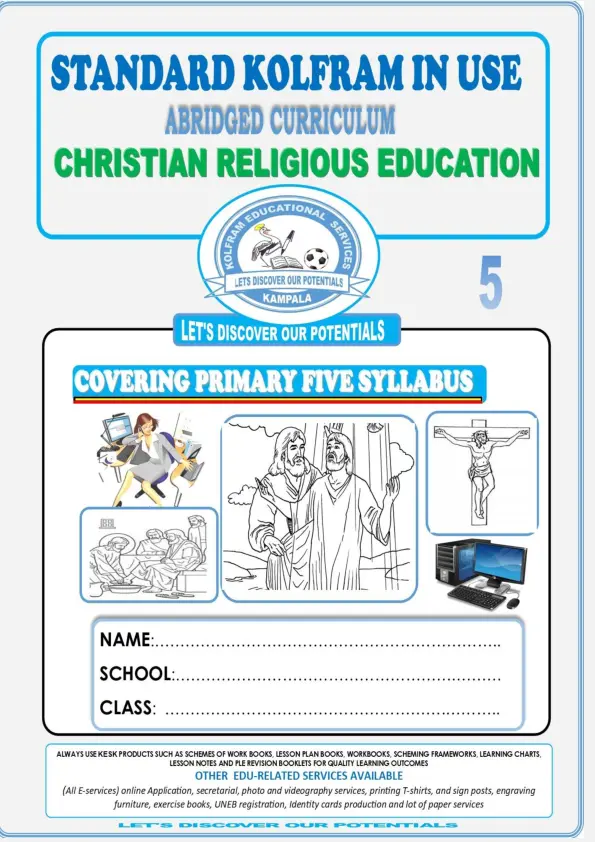 p5 religious educations (re) notes - kolfram education services