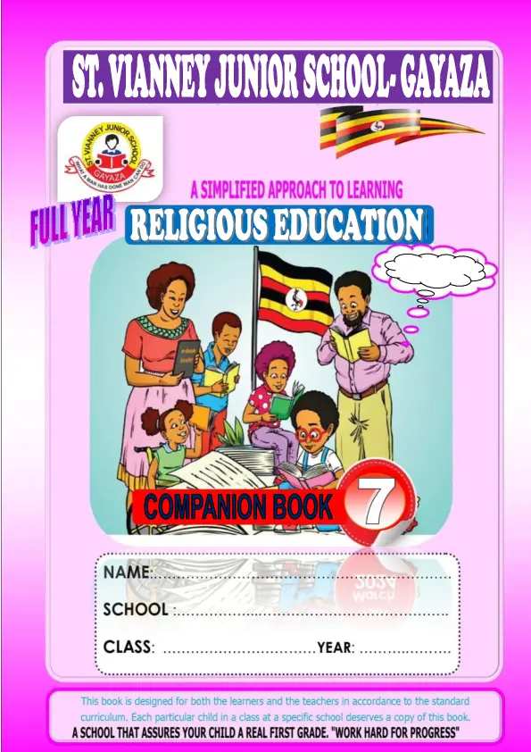 cre p7 lesson notes (full year) - vianney junior school gayaza