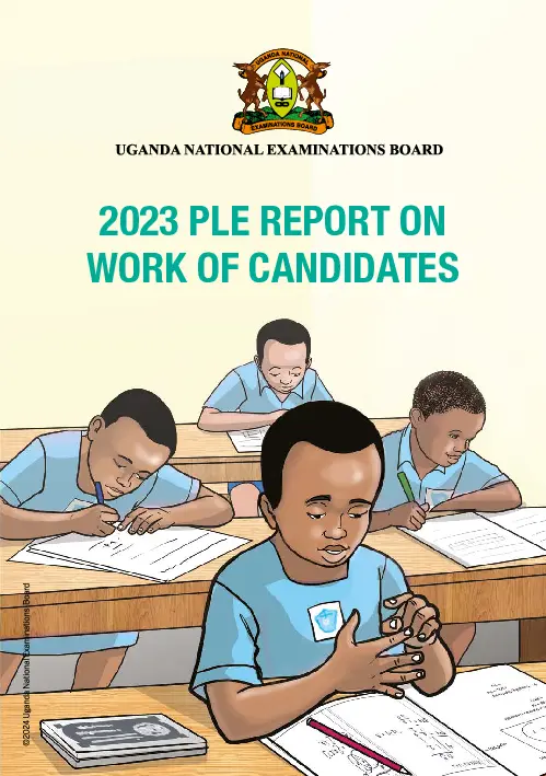 2023 uneb ple candidates work report