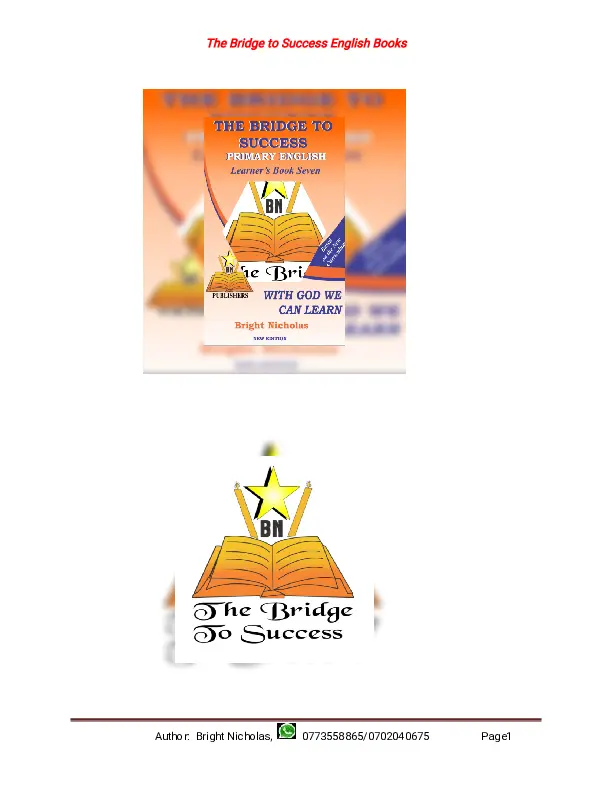 english revision pattern, the bridge to success primary english learners book sample