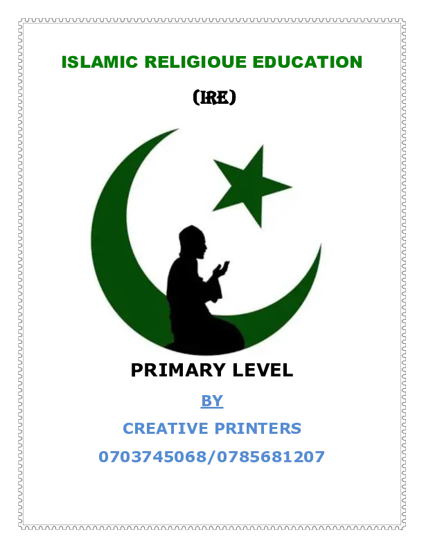 islamic religious education (i.r.e) notes for primary schools