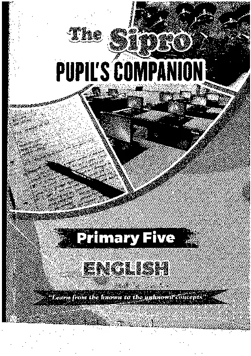 sipro pupils companion for english primary five (p5)