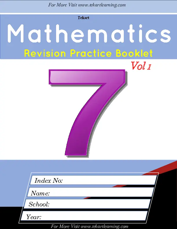 tekart learning p.7 math revision booklet
