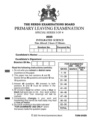nerds pre ple special series science set 3 out of 4
