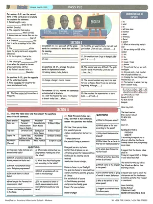 pass ple english issue 39, 41, 42, 43, 47, 49, 50, 51 & 52