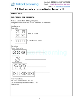 mathematics p2 lesson notes tekart
