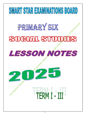 primary six p.6 social studies sst quality lesson notes full year