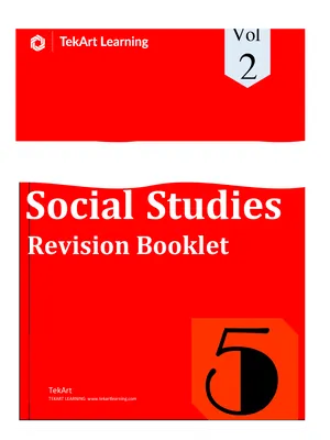 primary five p.5 social studies sst tekart learning revision booklet volume 2