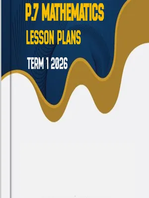 primary seven p.7 lesson plans for mathematics term one