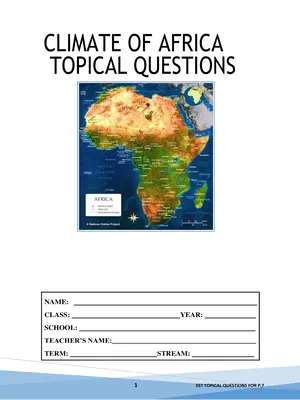 social studies revision questions on climate with answers