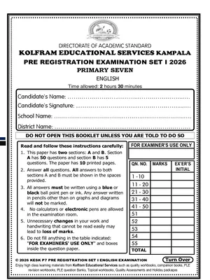 kolfram p7 pre registration set 1 english paper