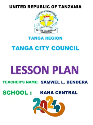 P7 Mathematics Detailed Lesson Plan Sample - Tanzania