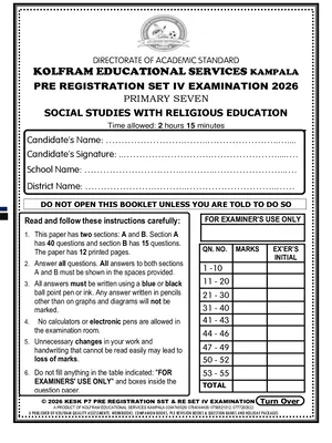 Kolfram P7 SST and RE Pre Registration Set 2026