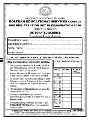 Kolfram P7 Science Registration Set 2026