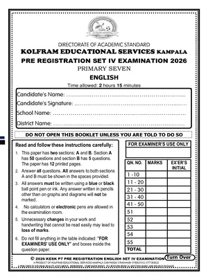 Kolfram P7 English Pre Registration Set 2026