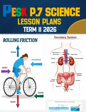 p7 science lesson plans term ii 2026