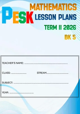 primary five p.5 mathematics lesson plans booklet term 2 by mr. jayson