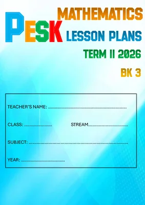P.3 Mathematics Lesson Plans Booklet Term 2 by Mr. Jayson