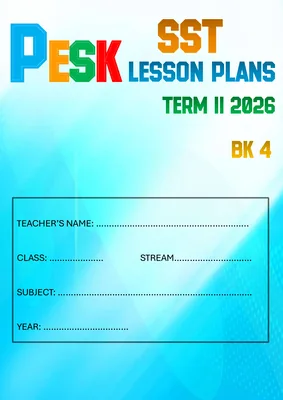 P.4 SST Lesson Plans Booklet Term 2 by Mr. Jayson