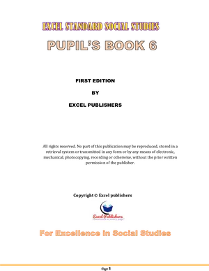 Shine Standard Excel P6 SST Notes Term 2