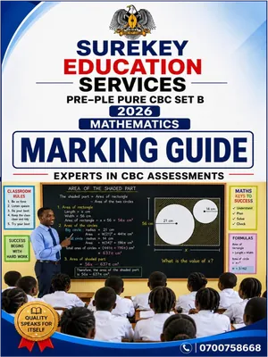 Sure Key Pre Mock Pure CBC Set B Mathematics Marking Guide