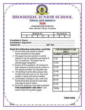 Brookside Junior School P7 Science Topical Sets Series - Electricity