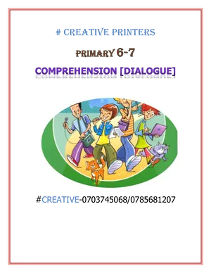 English Comprehension Notes P6 to P7