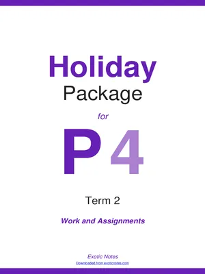 the best holiday package for p4 term 2 all subjects with examples and questions