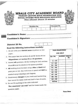 Mbale City Mock SST 2026