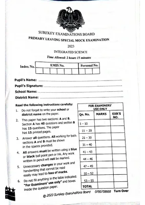 Surekey Special Mock Sci 2023