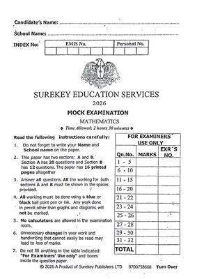 Surekey MTC Mock 2026