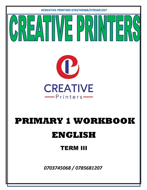 p1 term 3 english work book creative printers