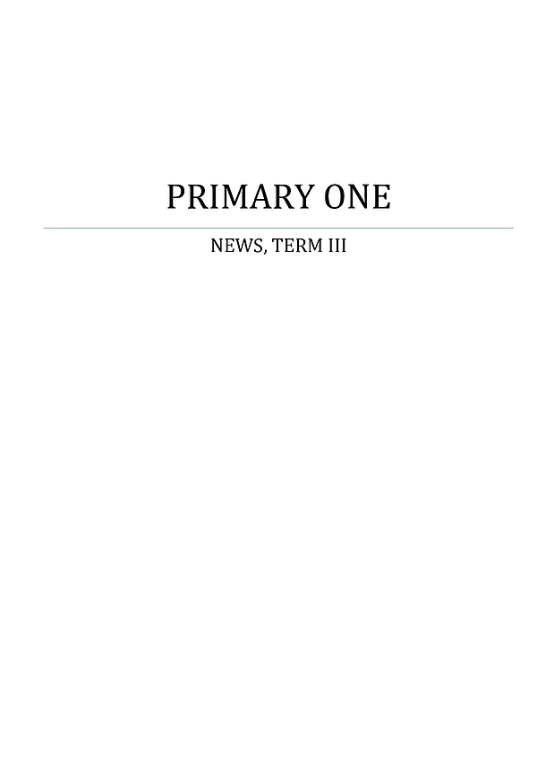 P 1 News Term 3