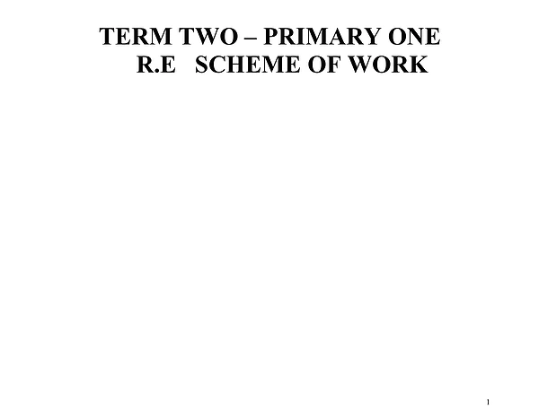 R.e Scheme p.1 Term 2