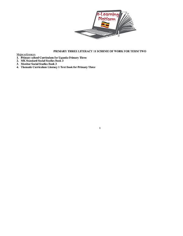 P3 lit2 Term 2 Scheme