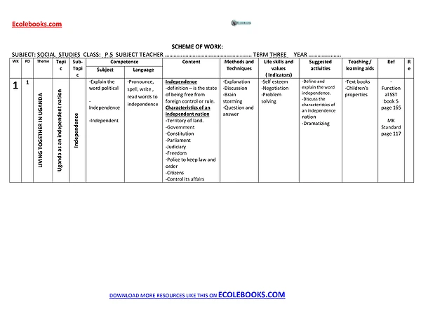 P.5 SST Scheme Term Iii (Ecolebooks.com)