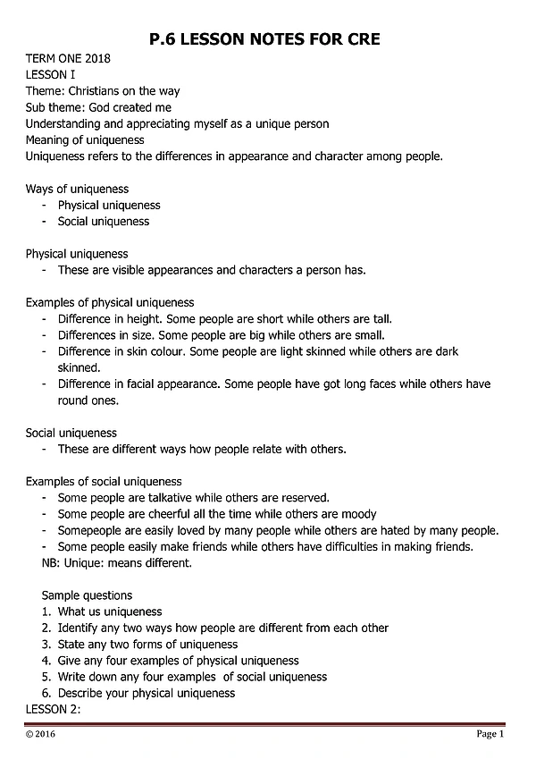 cre notes p 6