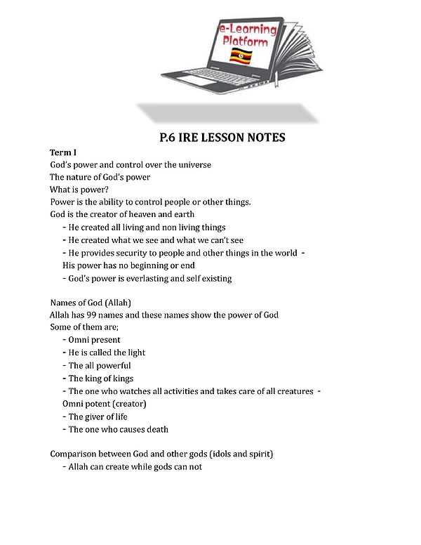 IRE Notes p.6 All Terms - Fresh Teacher