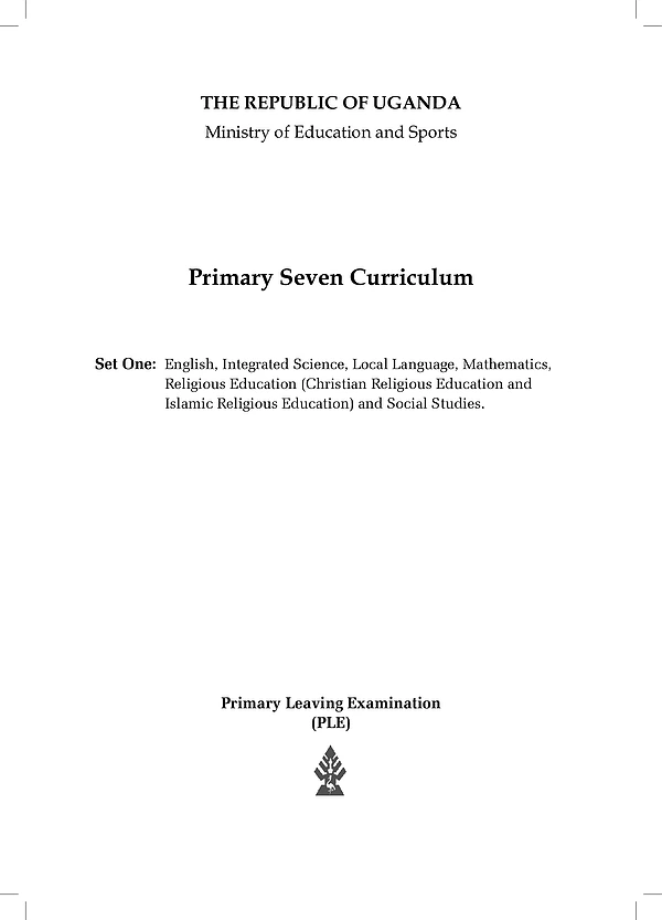 P7 Standard Curriculum Set One Book - Fresh Teacher